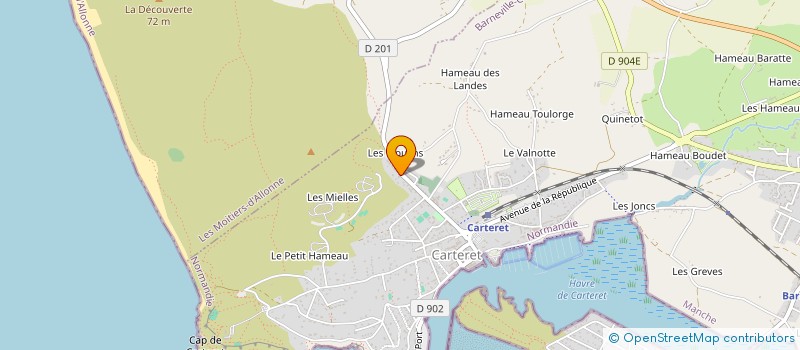 localisation de l'entreprise GRANDS HORIZONS  BARNEVILLE-CARTERET