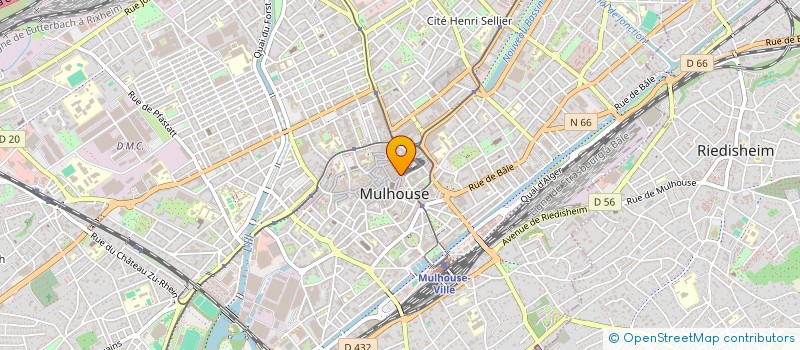 localisation de l'entreprise GRANDS MAGASINS DU GLOBE à MULHOUSE