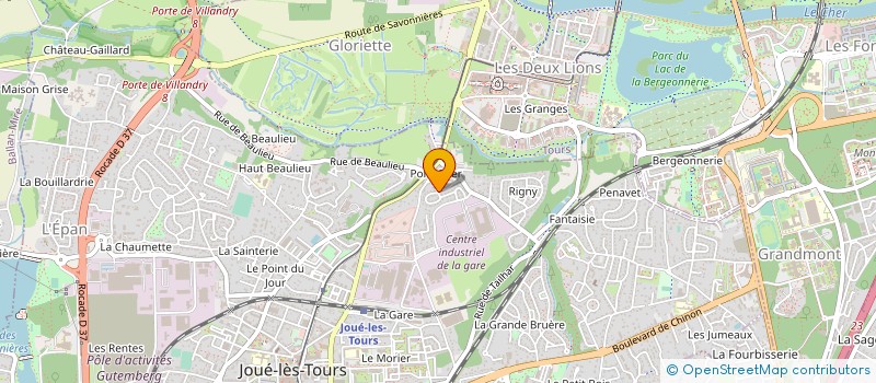 localisation de l'entreprise GRANDS PAPYS MAMIES 37 à JOUE-LES-TOURS