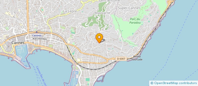 localisation de l'entreprise GRANDS PARRAINS COTE D AZUR à CANNES
