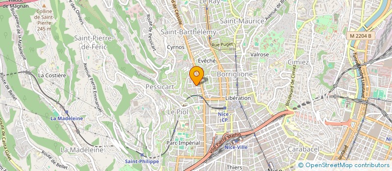 localisation de l'entreprise GRANDS TRAVAUX AZUREENS à NICE