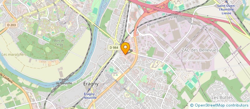 localisation de l'entreprise GRANDS TRAVAUX D'ENTREPRISE  ERAGNY