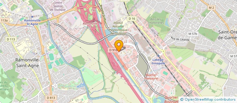 localisation de l'entreprise GRANDS TRAVAUX DU SUD à LABEGE