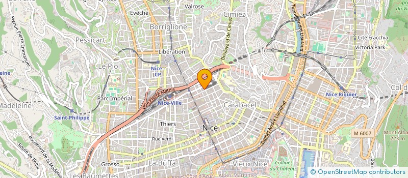 localisation de l'entreprise GRANDS TRAVAUX IMMOBILIERS à NICE