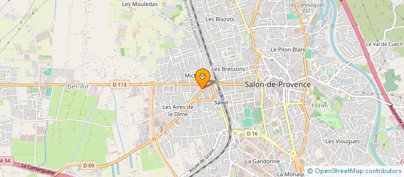 localisation de l'entreprise GRANDS TRAVAUX PROVENCE MEDITERRANEE  SALON-DE-PROVENCE