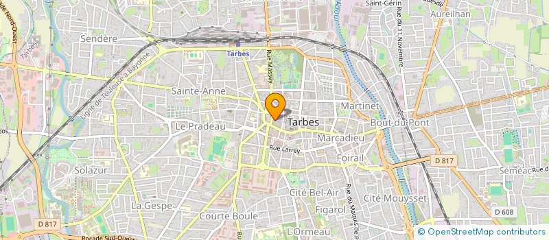 localisation de l'entreprise GRANDS TRAVAUX PYRENEES ADOUR à TARBES