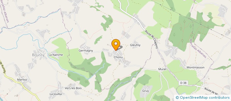 localisation de l'entreprise GRANDS VINS DE FRANCE  MARCELLAZ-ALBANAIS