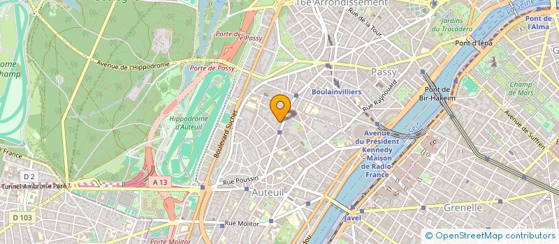 localisation de l'entreprise GRANDS VINS DU MONDE IMPORT à PARIS