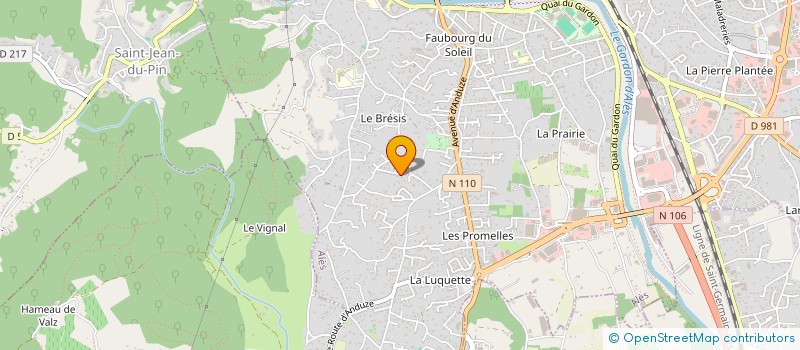 localisation de l'entreprise GRANDSCORP  ALES