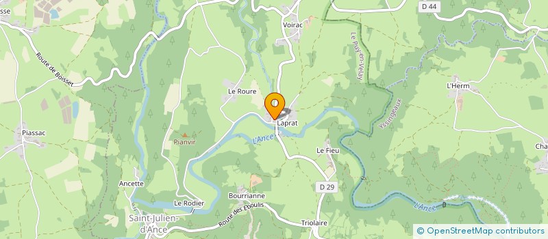 localisation de l'entreprise GRANDSOIR EVENEMENT  SAINT-JULIEN-D'ANCE