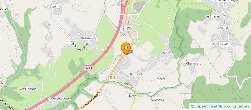 localisation de l'entreprise GRANDSON BTP à ANNECY