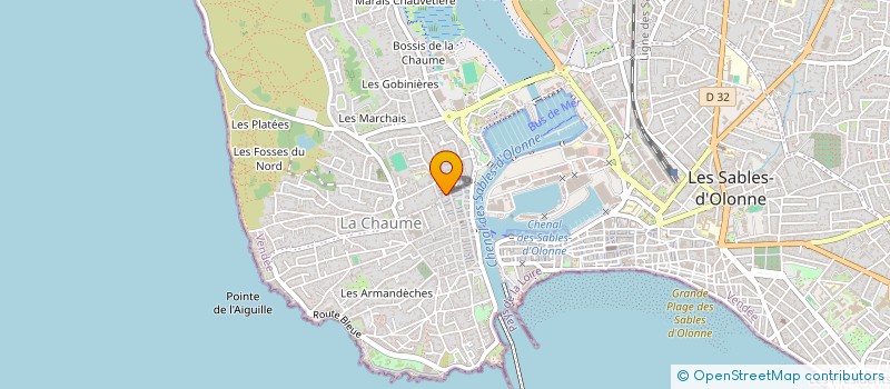 localisation de l'entreprise GRANDTHO à LES SABLES D'OLONNE