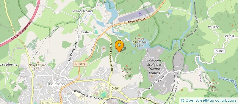 localisation de l'entreprise GRANDTOP EUROPE  EGLETONS