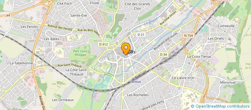 localisation de l'entreprise GRANDVAL SARL à DREUX