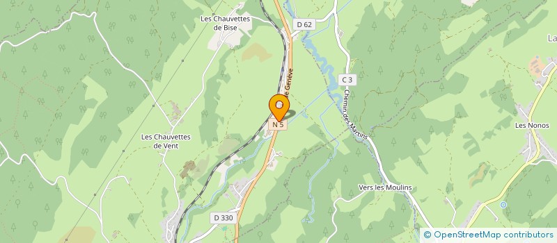 localisation de l'entreprise GRANDVAUX FRUITS  SAINT-LAURENT-EN-GRANDVAUX