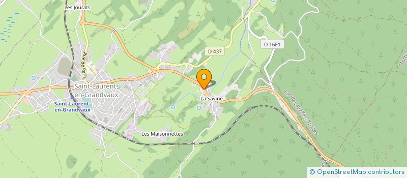 localisation de l'entreprise GRANDVAUX SKIS à SAINT-LAURENT-EN-GRANDVAUX