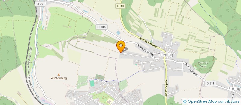 localisation de l'entreprise GRANE  THEDING