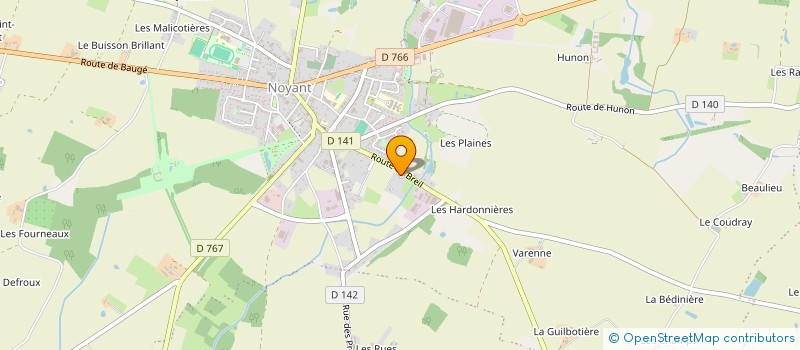 localisation de l'entreprise GRANEO  NOYANT-VILLAGES