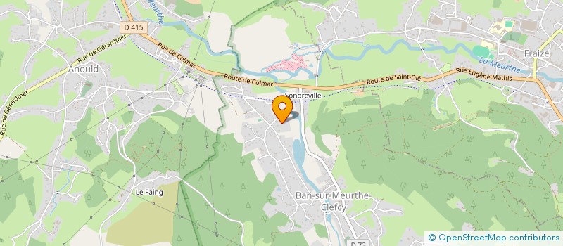 localisation de l'entreprise GRANER BERCERON  BAN-SUR-MEURTHE-CLEFCY