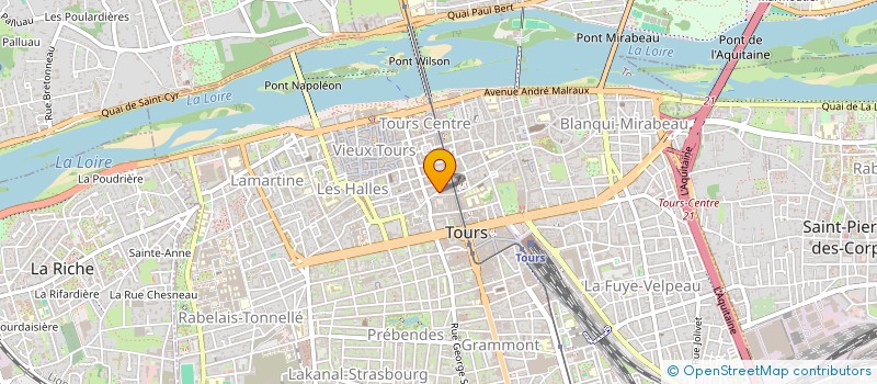 localisation de l'entreprise GRANGA III  TOURS