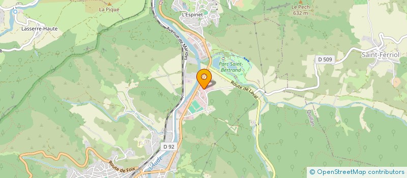 localisation de l'entreprise GRANGE à QUILLAN
