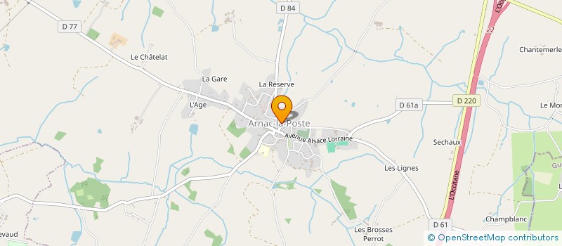 localisation de l'entreprise GRANGE à ARNAC-LA-POSTE
