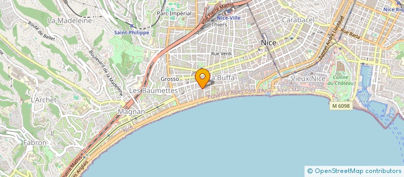 localisation de l'entreprise GRANGE ARTHUIS  NICE