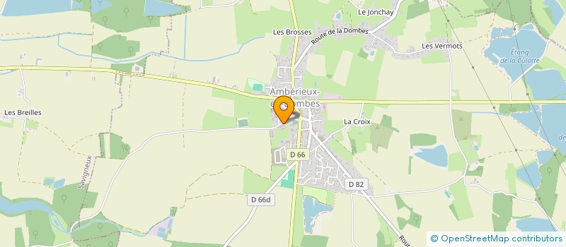 localisation de l'entreprise GRANGE BLANCHE à AMBERIEUX-EN-DOMBES