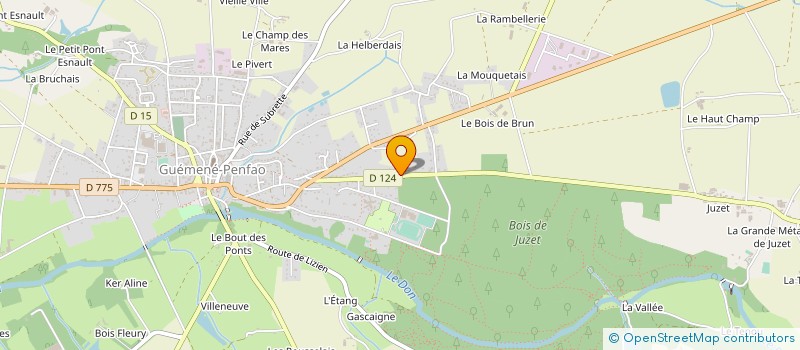 localisation de l'entreprise GRANGE - DELAMARRE  GUEMENE-PENFAO