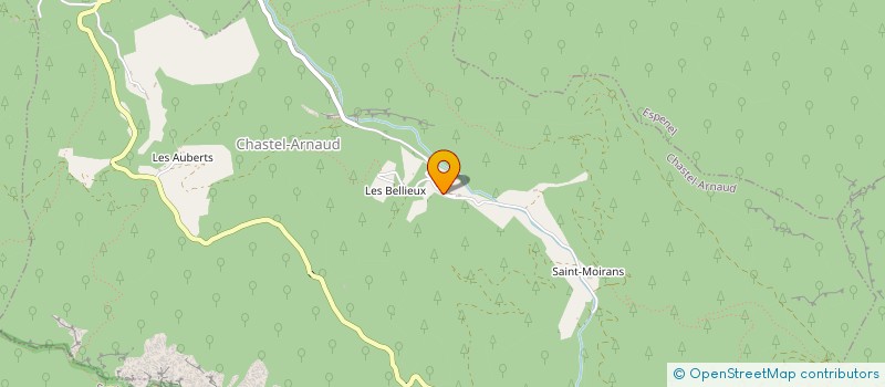 localisation de l'entreprise GRANGE DES FAURIES  CHASTEL-ARNAUD