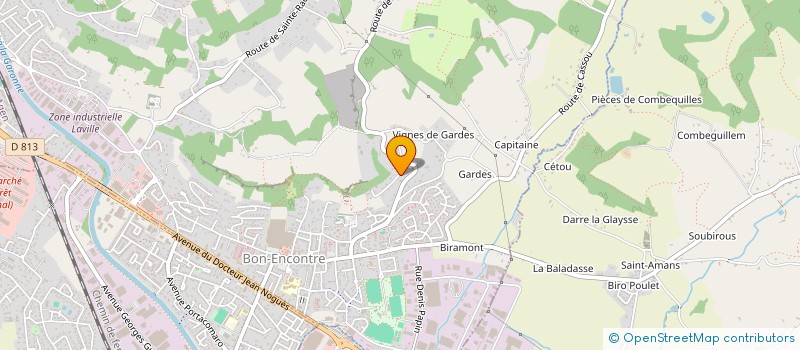 localisation de l'entreprise GRANGE DU BERNAZAOU  BON-ENCONTRE