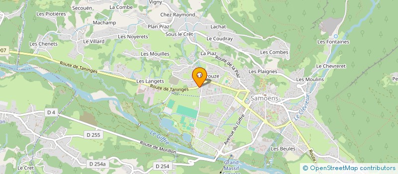 localisation de l'entreprise GRANGE DU BEROUZE  SAMOENS