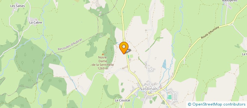 localisation de l'entreprise GRANGE DU DEROC  NASBINALS