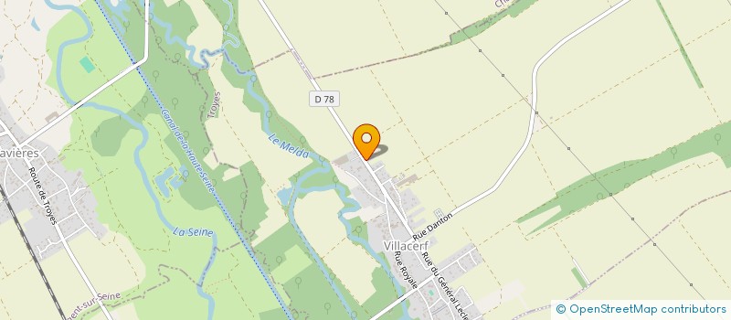 localisation de l'entreprise GRANGE ET FILS  VILLACERF