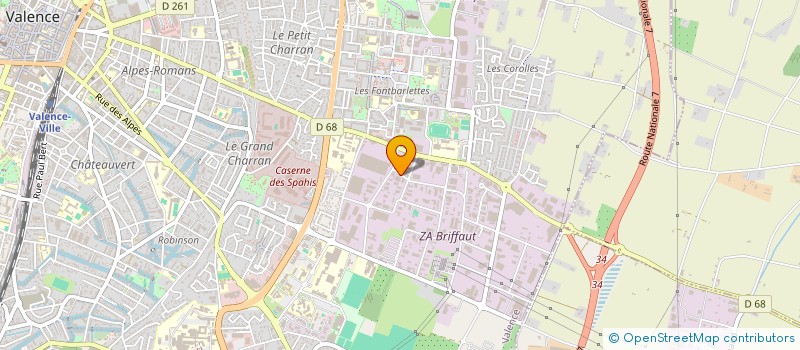 localisation de l'entreprise GRANGE IMMO  VALENCE