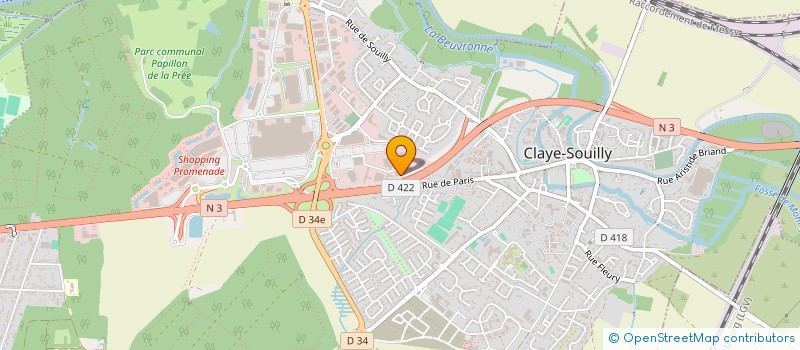 localisation de l'entreprise GRANGE IMMO  CLAYE-SOUILLY