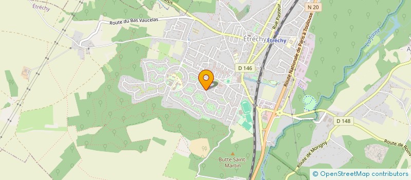 localisation de l'entreprise GRANGE LA VERDERIE  ETRECHY