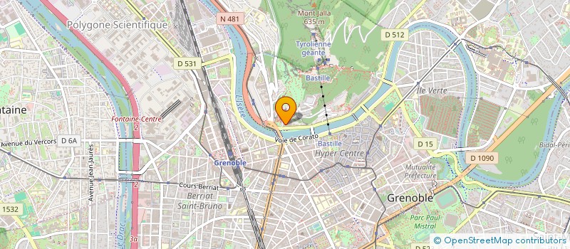 localisation de l'entreprise GRANGE M SCRITTORI J-N ARCHITECTES  GRENOBLE