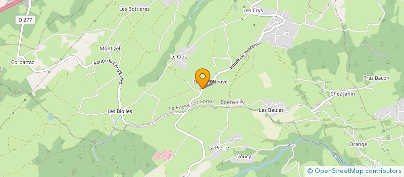 localisation de l'entreprise GRANGE NEUVE  LA ROCHE-SUR-FORON