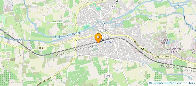 localisation de l'entreprise GRANGE NEUVE DES OLIVIERS  LE THOR