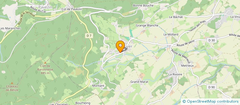 localisation de l'entreprise GRANGE TP  CHUYER