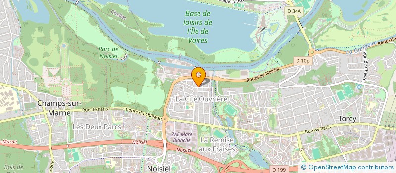 localisation de l'entreprise GRANGEON  NOISIEL