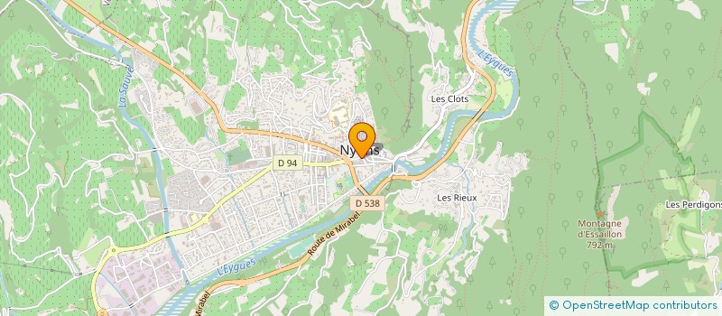 localisation de l'entreprise GRANGEON DU PENAS à NYONS