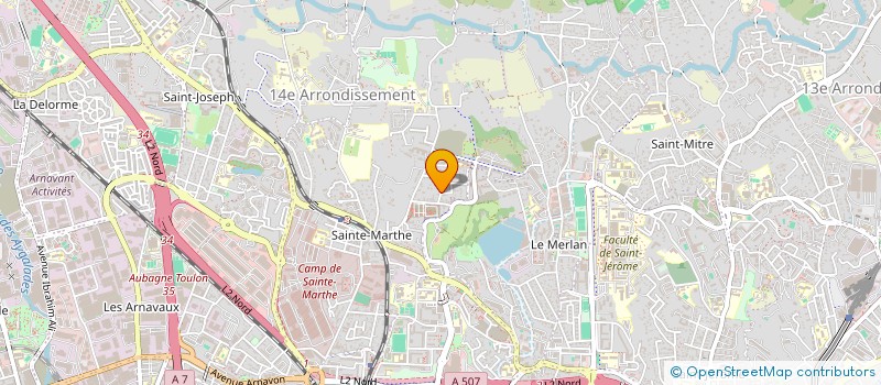 localisation de l'entreprise GRANGEON IMMO à MARSEILLE