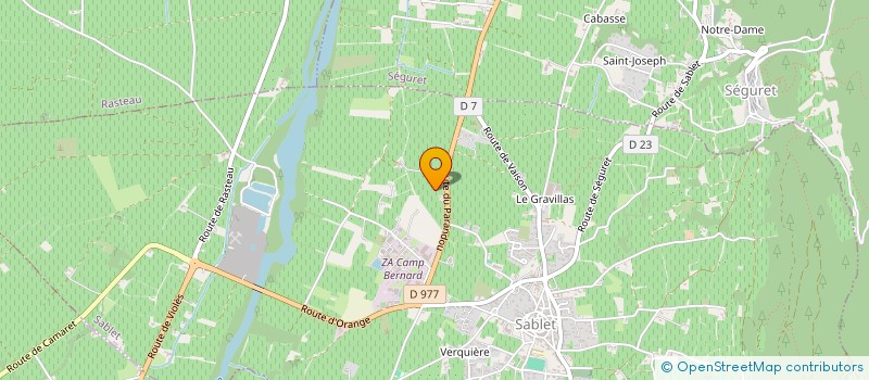 localisation de l'entreprise GRANGEON PERE ET FILS à SABLET