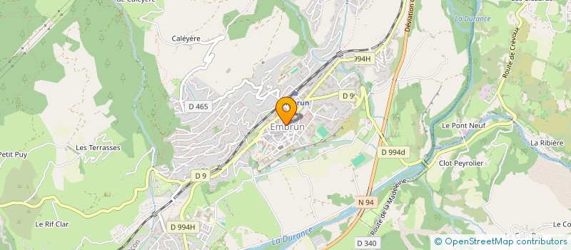 localisation de l'entreprise GRANGEOT SPORT  EMBRUN