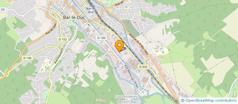 localisation de l'entreprise GRANGER à BAR-LE-DUC
