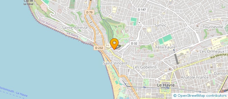 localisation de l'entreprise GRANGER INVESTISSEMENTS LOGISTIQUES - G.I.L. à LE HAVRE