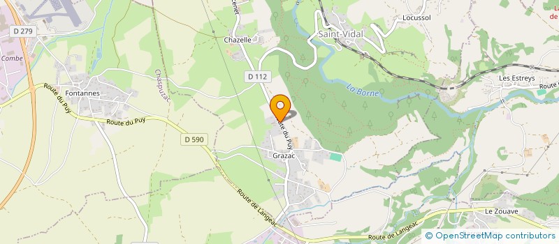 localisation de l'entreprise GRANGEVIEILLE à CHASPUZAC