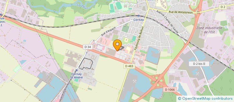 localisation de l'entreprise GRANICER à CERNAY